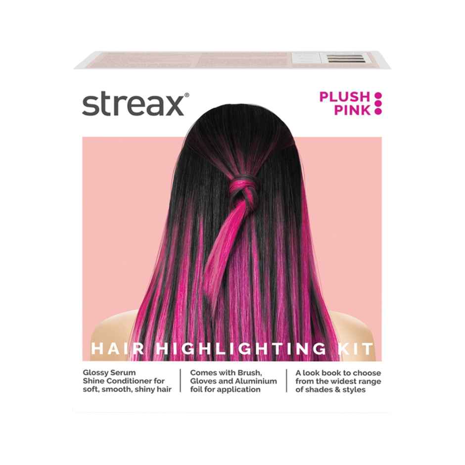 Streax Hair Colour Highlighting Kit Plush Pink For Women