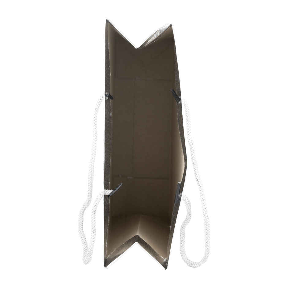 Silver Paper Bag | 9 x 9 x 3 Inch | Assorted Design | Se7en