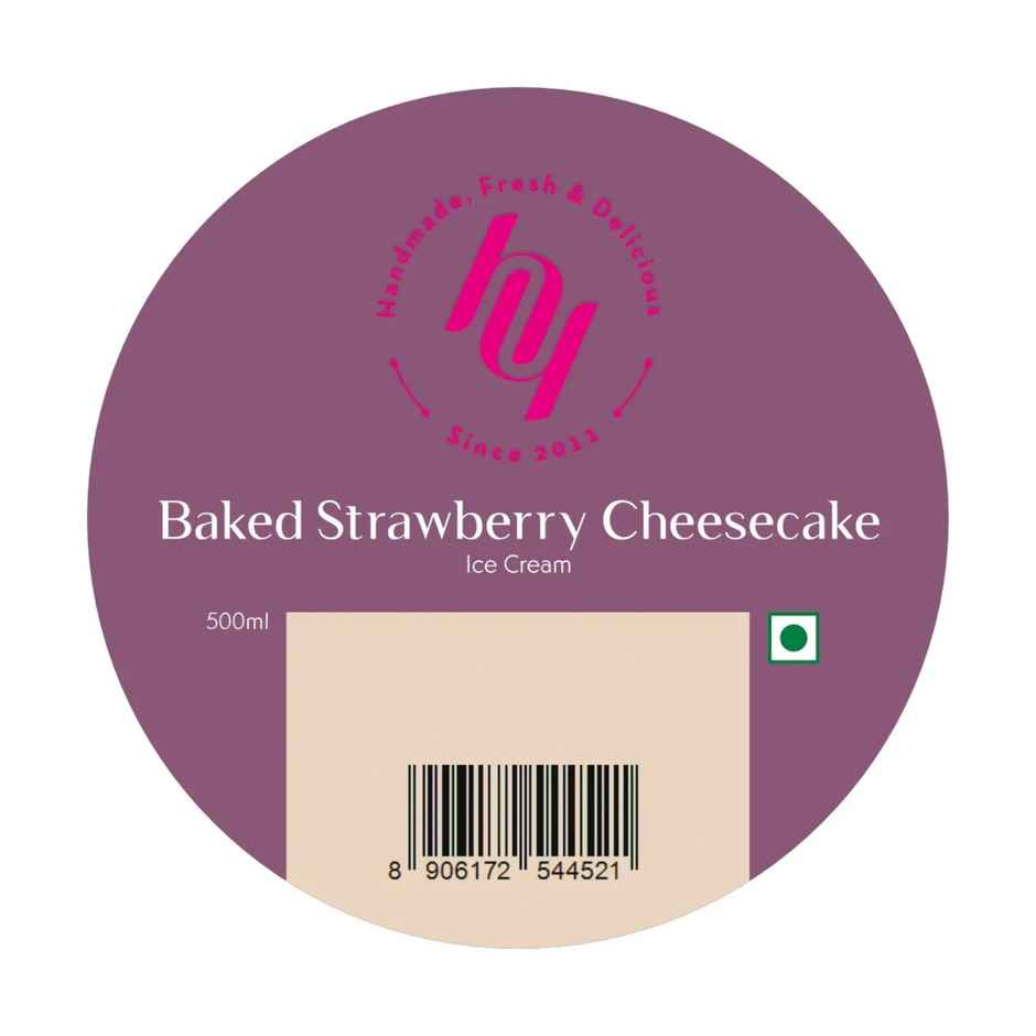 Huber & Holly Baked Strawberry Cheesecake Ice Cream Tub