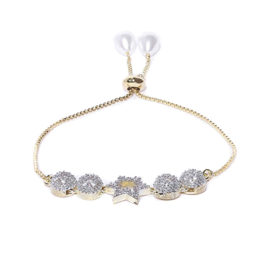 YouBella Jewellery Combo Of Pendant Necklace Earrings Rings And Bracelet for Women (Mix - Combo - 108A)