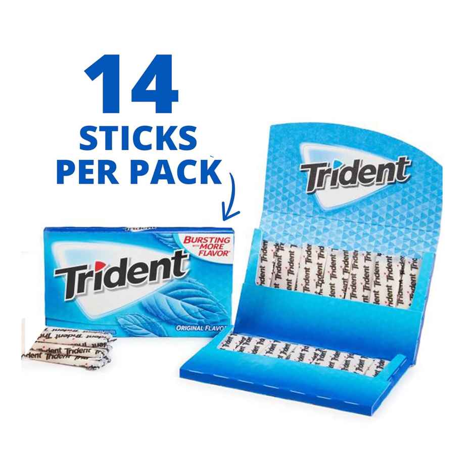 Trident Sugar Free Chewing Gum Original Flavor