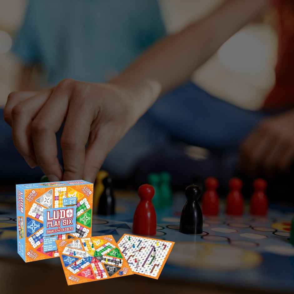 Frank Ludo Play Six, And Snakes And Ladders - For Upto 6 Players