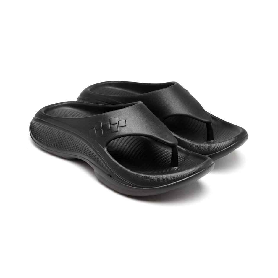 Asian Safari-01 Men Slippers Black (Size-8)