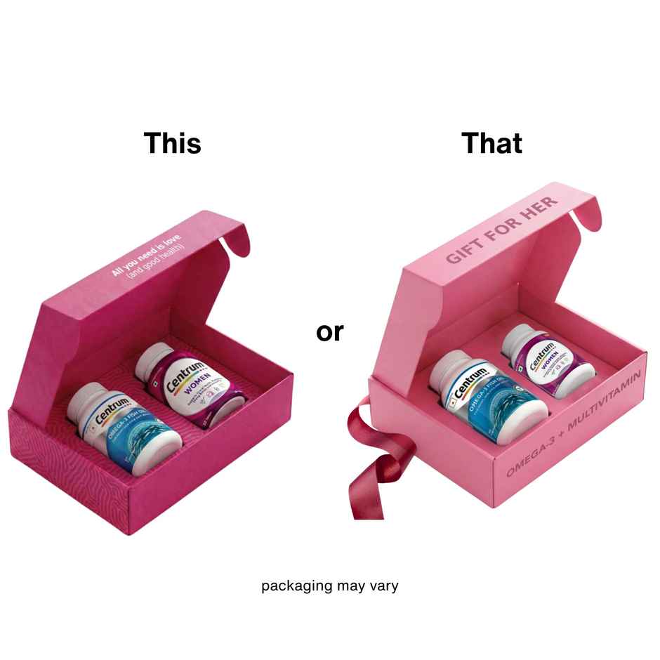 Centrum Multivitamin & Omega-3 Wellness Gift Box for Women