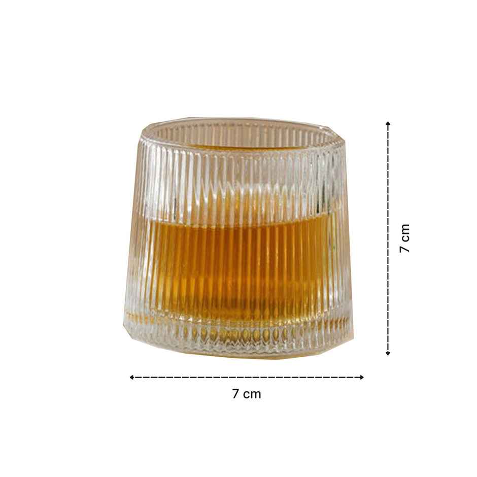 Nestasia Rotating Fluted Glasses - Set of 6 | 150 ml