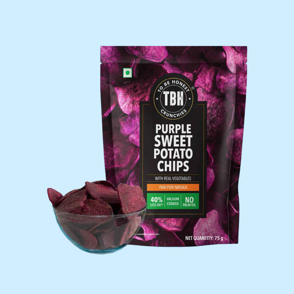 Purple Sweet Potato With Pani Puri Masala