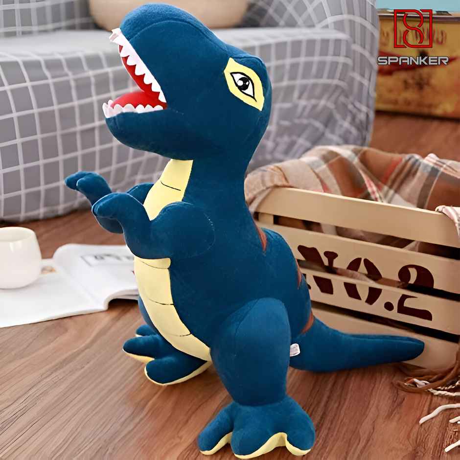 Spanker 22 Cm Dinosaur Plush Toy | Blue | Cute Toy for Kids