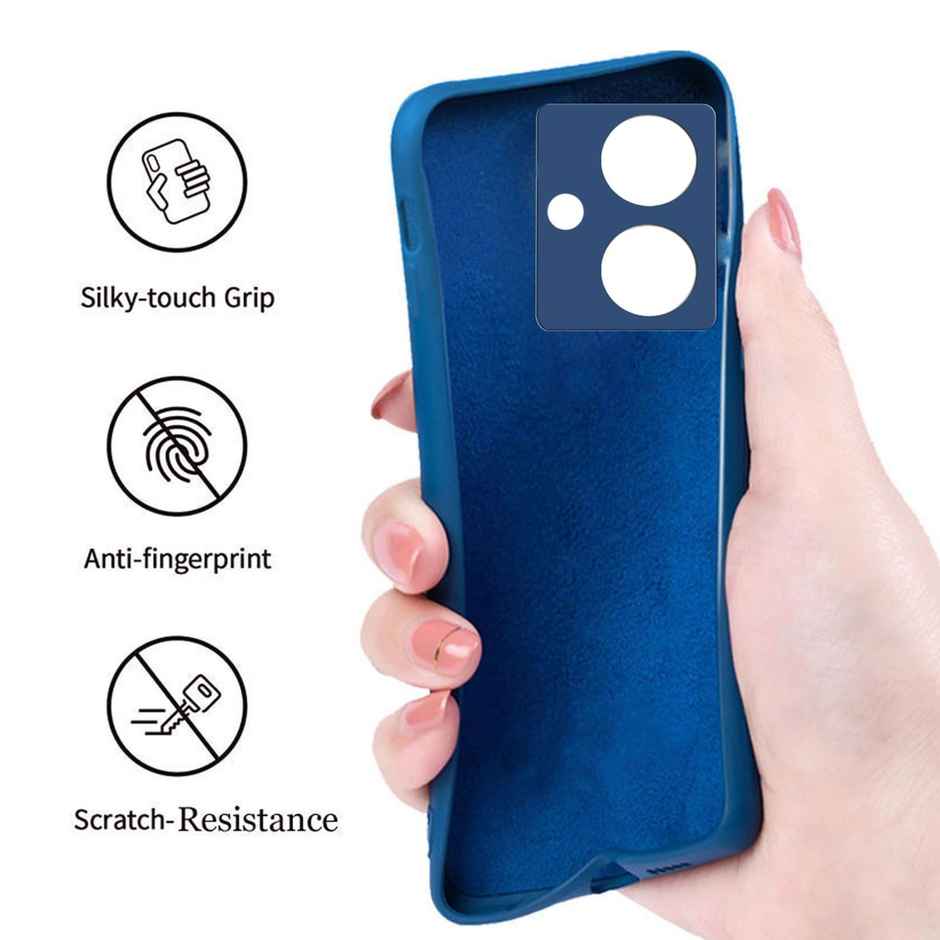 Artistque Case for Oppo A79 5g Back Cover - Plain Liquid Silicone Cover