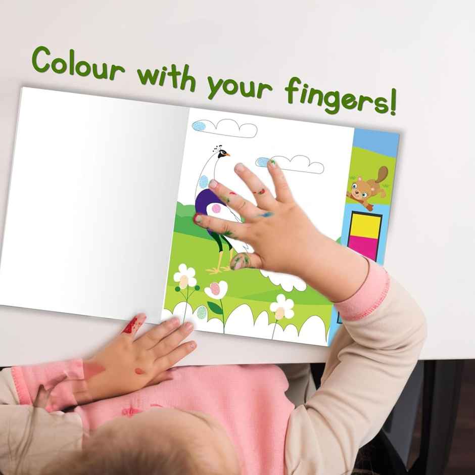 Pegasus Books Fingerprint Colouring Book | Animals & Birds