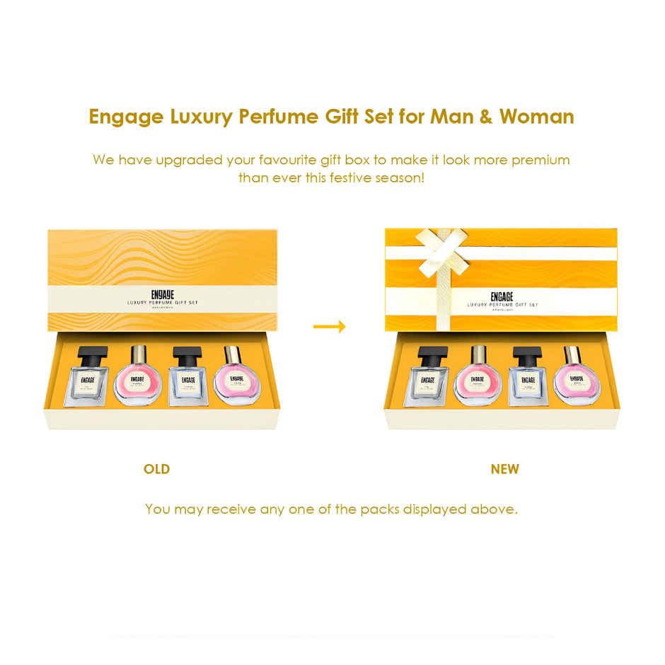Engage Luxury Perfume Gift Set for Men & Women, Travel Sized, Assorted Pack