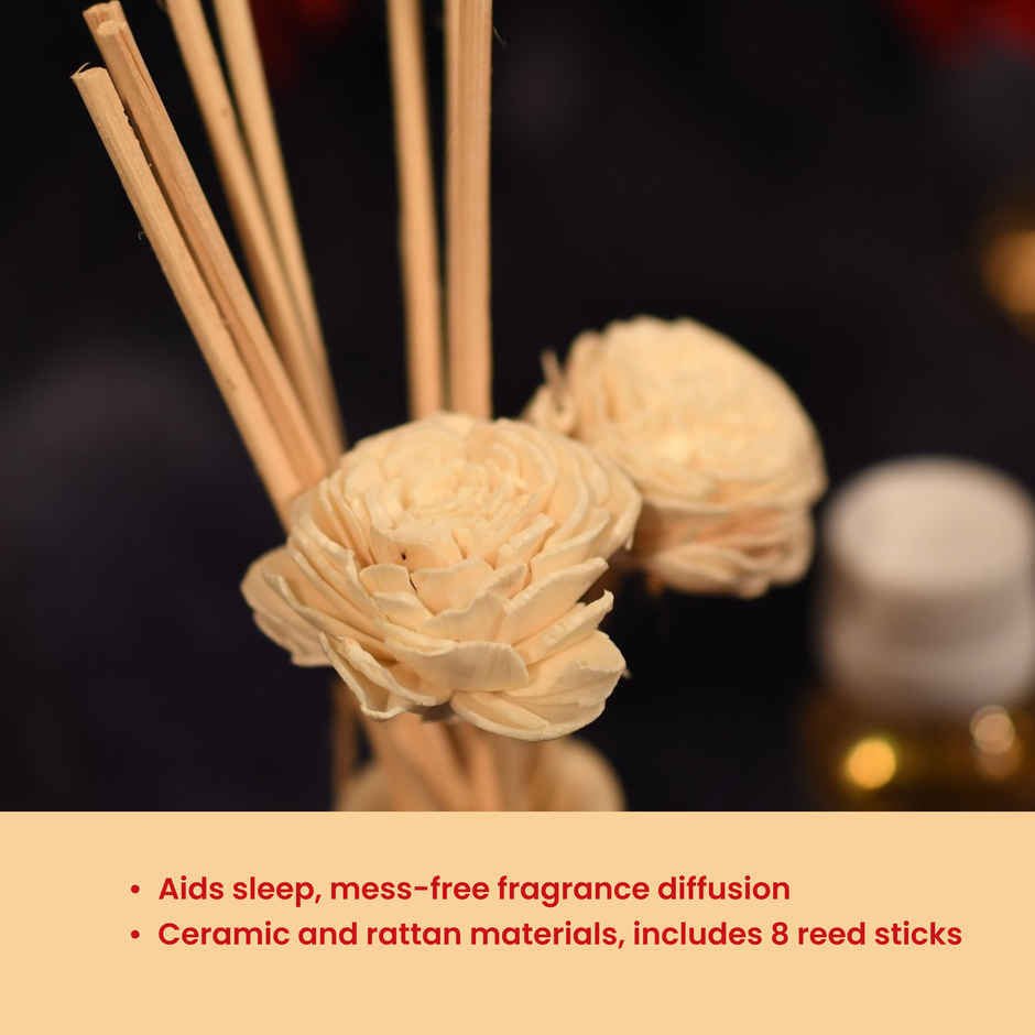 Samsidhi Reed Lavender Oil Diffuser Set