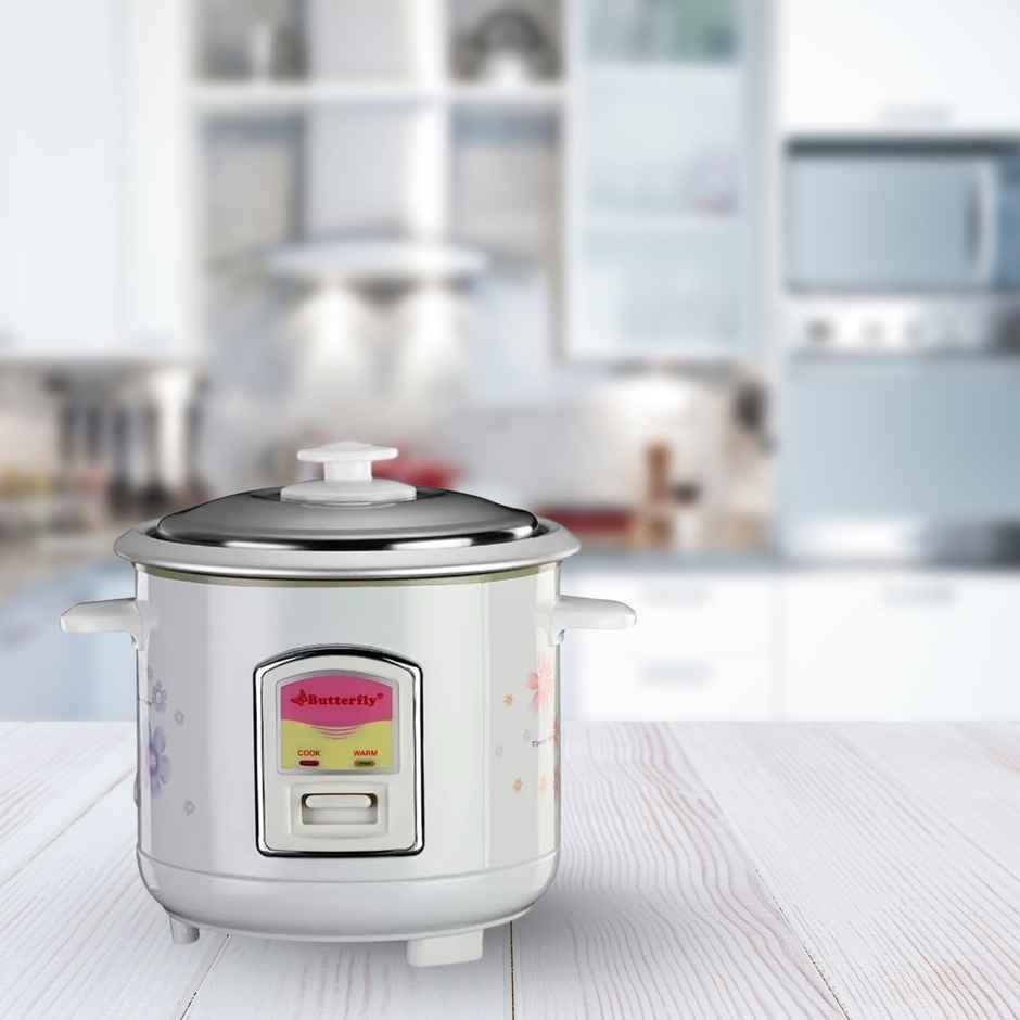 Butterfly Krc-08 Electric Rice Cooker, 0.6 Liter, White