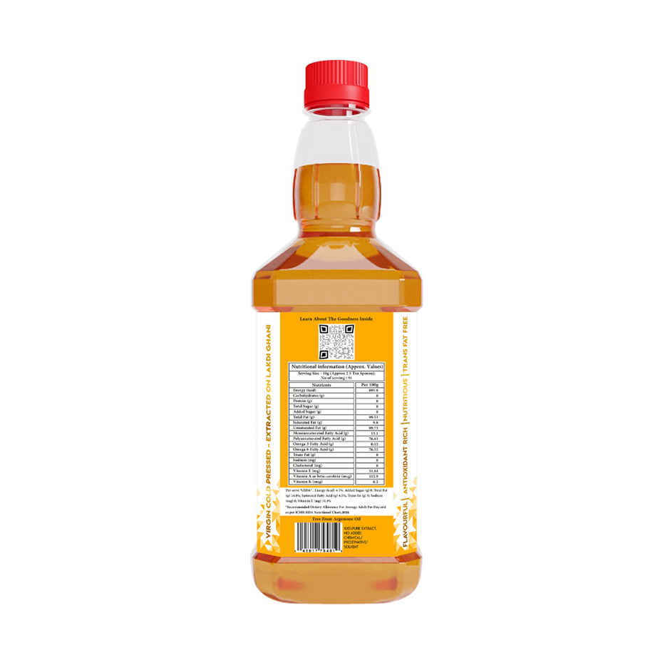 Indic Wisdom Wood Pressed Safflower Oil | Cold Pressed - Extracted on Wooden Churner Combo