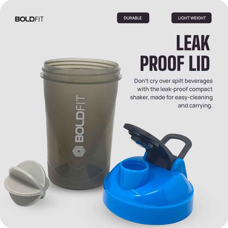Boldfit Shakers For Protein Shake, Bottle-500Ml Blue