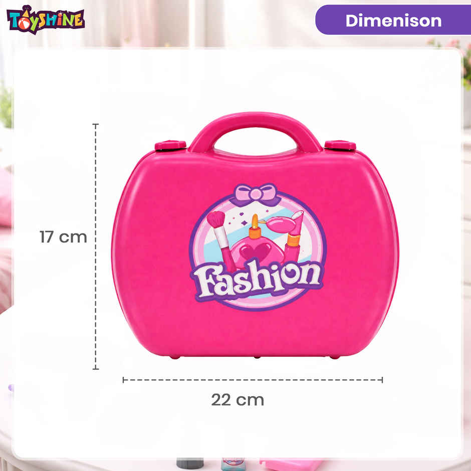 Toyshine Carry Along Beauty Set Toy with Briefcase and Accessories, (Multicolour)