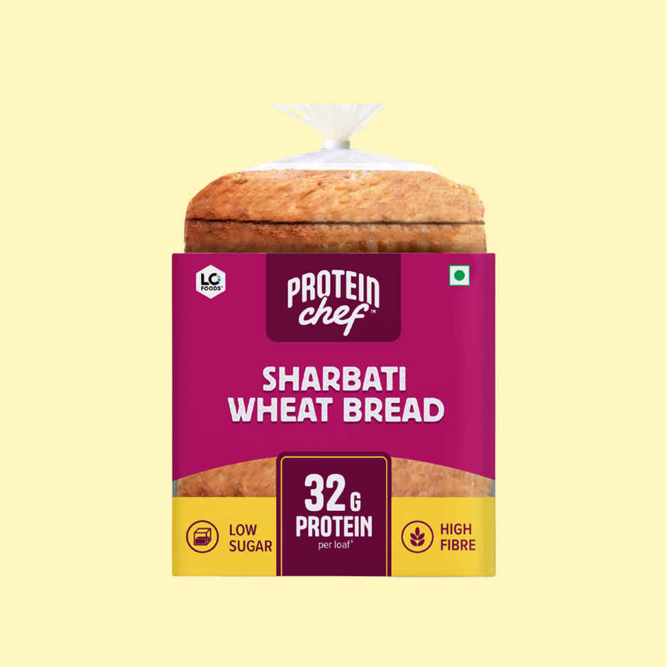 Protein Chef 32g Protein Sharbati Wheat Bread (No Maida)