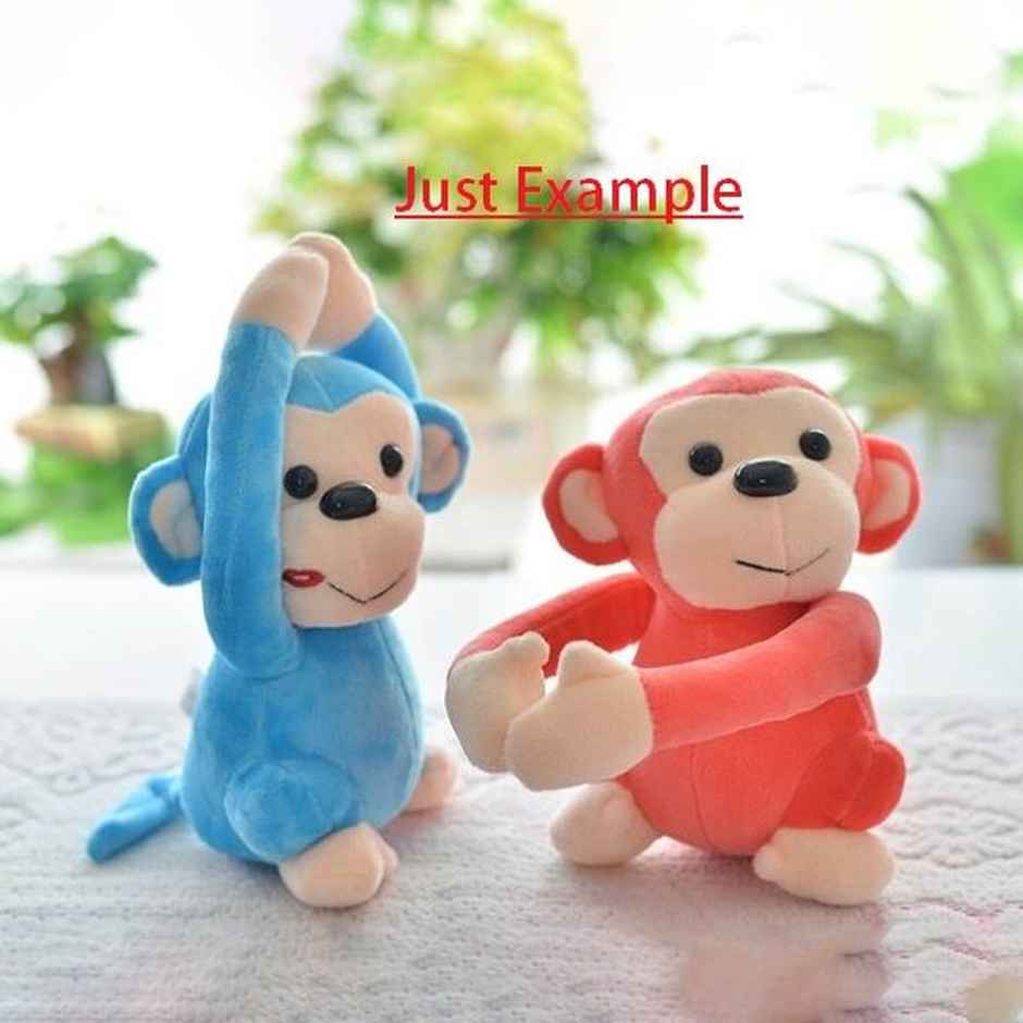 Babique Monkey's Cuddly Couple Plush Soft toy | Kids Birthday Gift | Pink