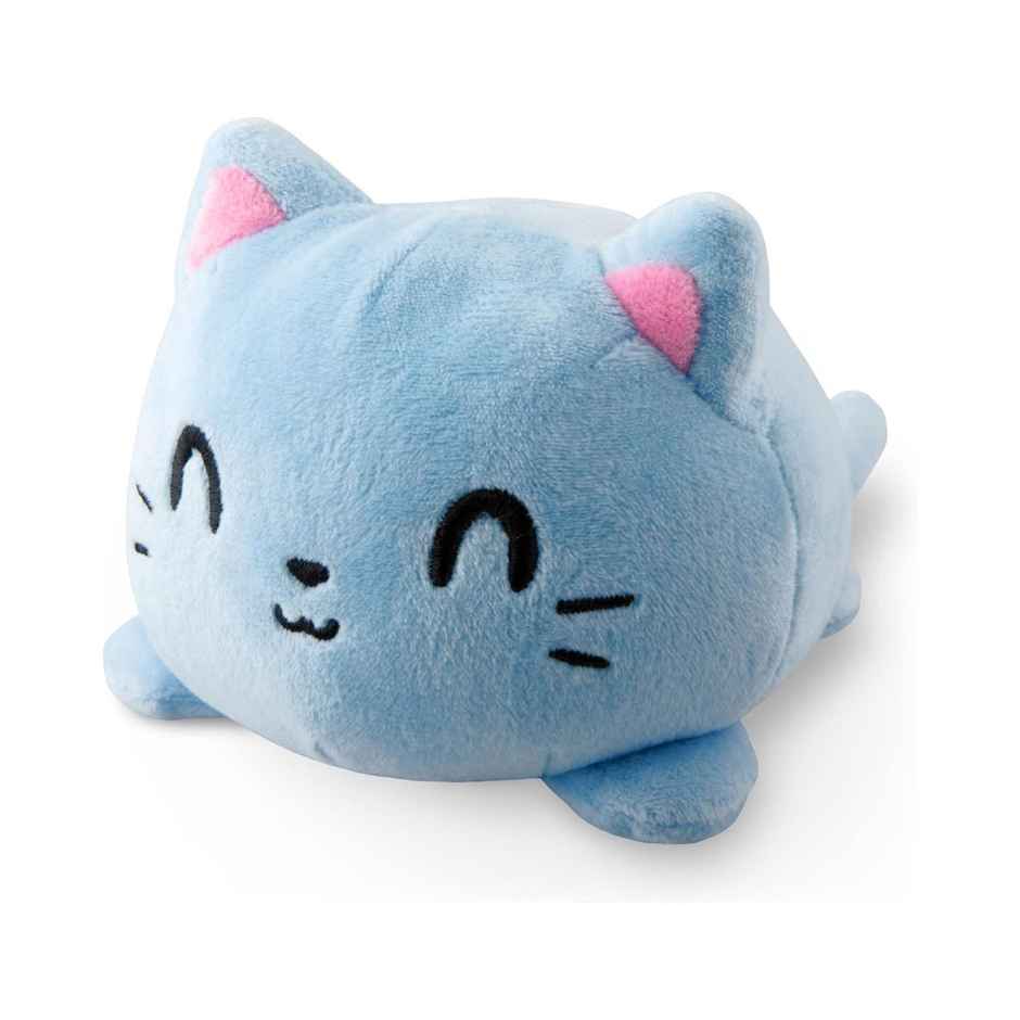 Babique Reversible Cat Stuffed Toy 15 cm, Blue | Plush Soft, Kids, Home Decor