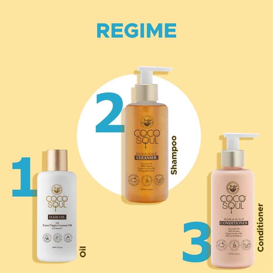 Coco Soul Hair & Scalp Cleanser Shampoo For Long Strong Hair