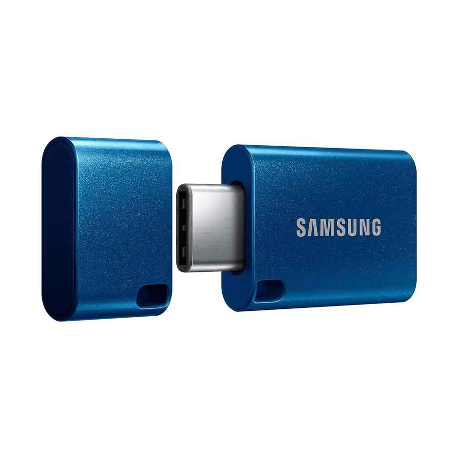 Samsung Type C Usb Flash Drive 128Gb | Transfers 4Gb In 11 Secs W/Up To 400Mb/S | Waterproof - Blue