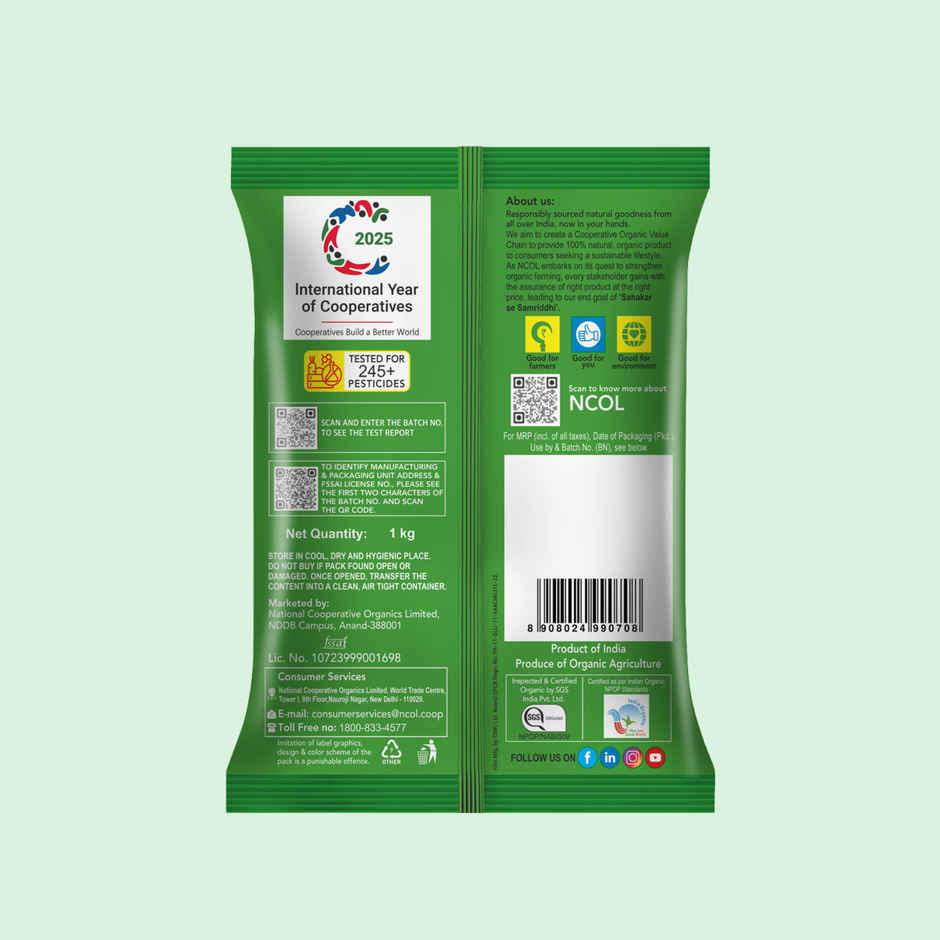 Bharat Organics Unpolished Arhar Dal