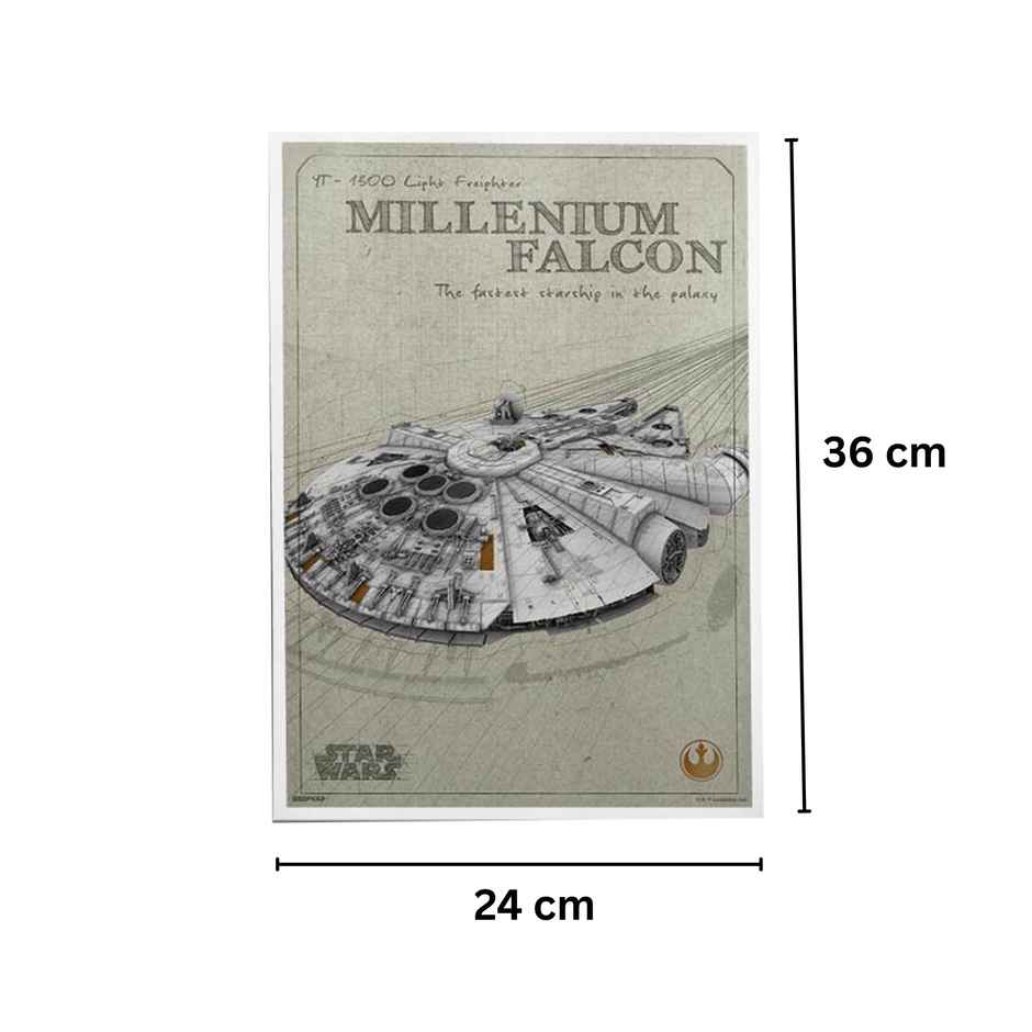 House Of Festivals Retro Falcon - Star Wars Official Poster