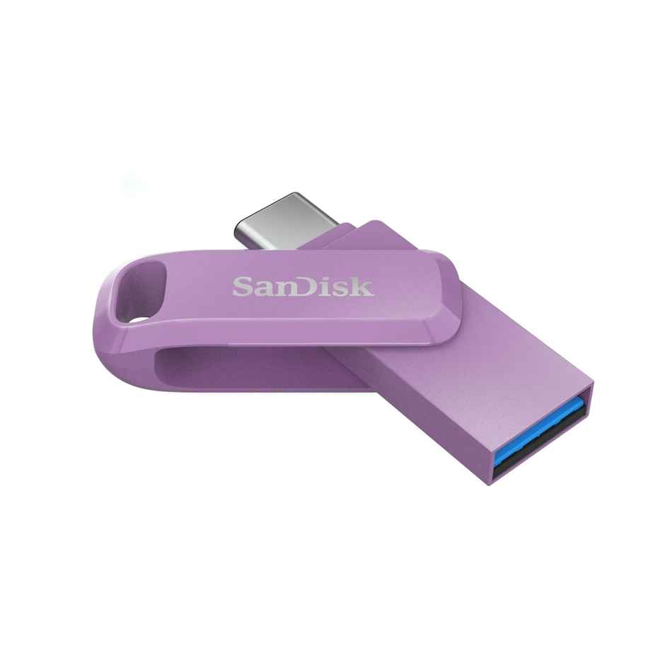 Sandisk Ultra Dual Drive Go Usb Type- C, Lavender, India, 400Mb/S 64Gb