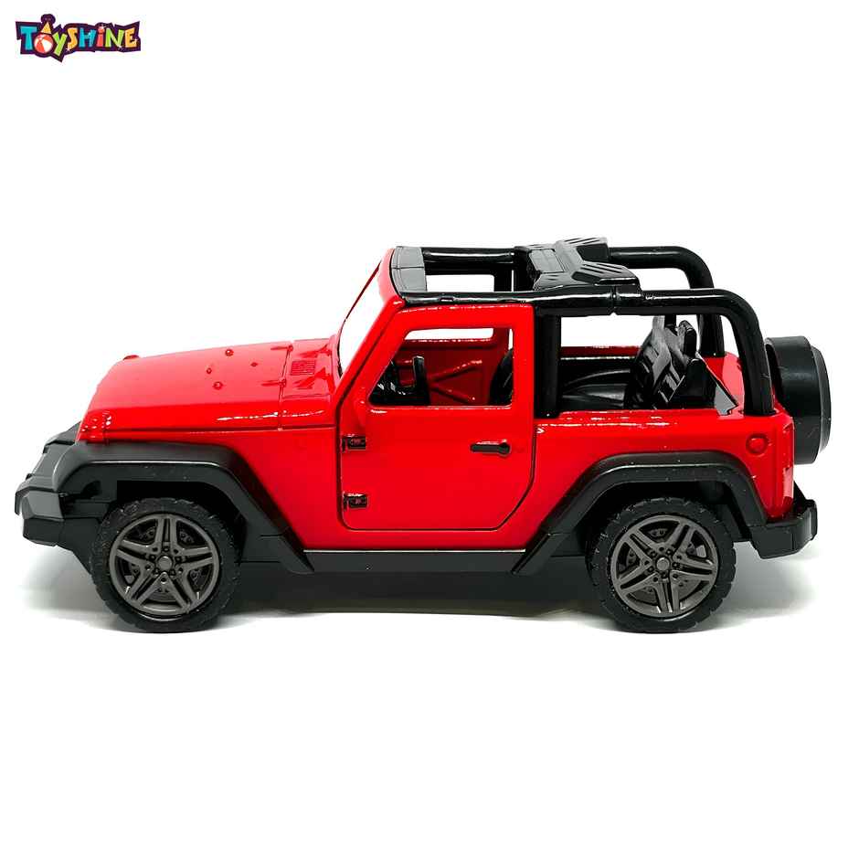 Toyshine 1:32 Scale Diecast Thar Vehicle with Pull Back & Opening Doors - Red