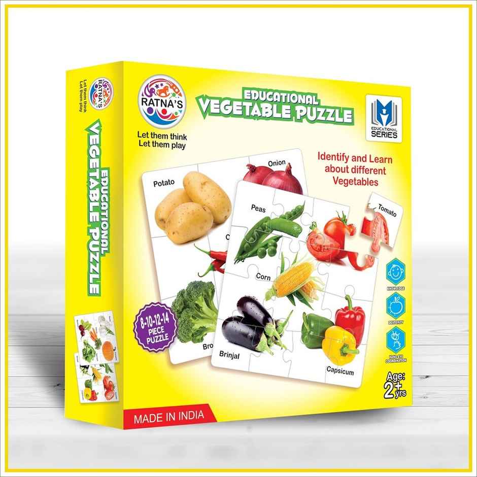 Ratna's Edu.Jigsaw Vegetable | Assorted