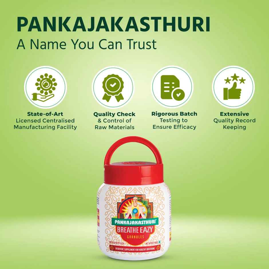 Pankajakasthuri Breathe Eazy Granules 400g