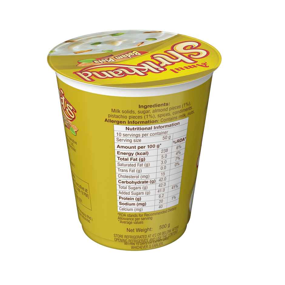 Amul Shrikhand Badam Pista