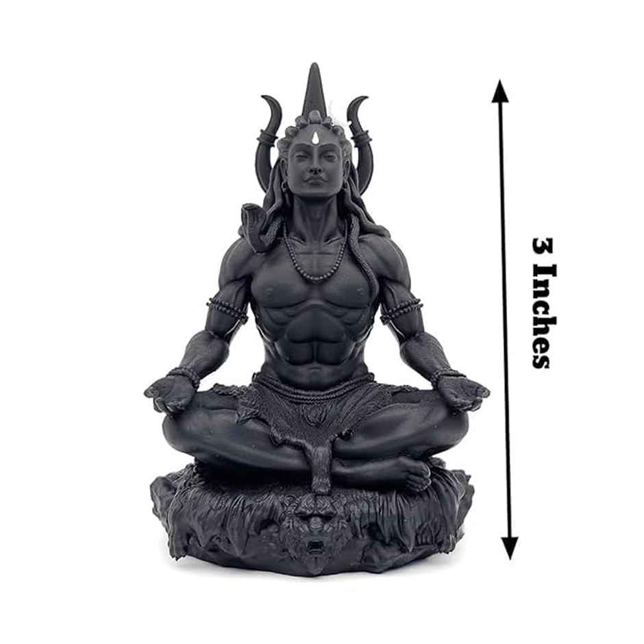 Divine Vibes Shiv Ji Black for Car Dashboard - Big