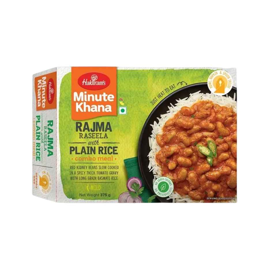 Haldiram's Ready To Eat Rajma With Plain Rice Combo