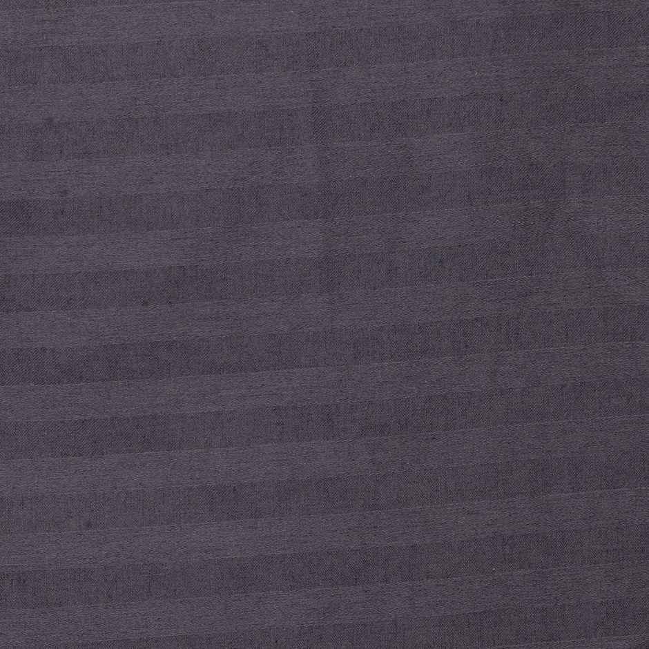 Hosta Homes Striped 300 Tc Satin Cotton King Size Bed Sheet, 2 Pillow Covers | Grey | 108 x 100 in
