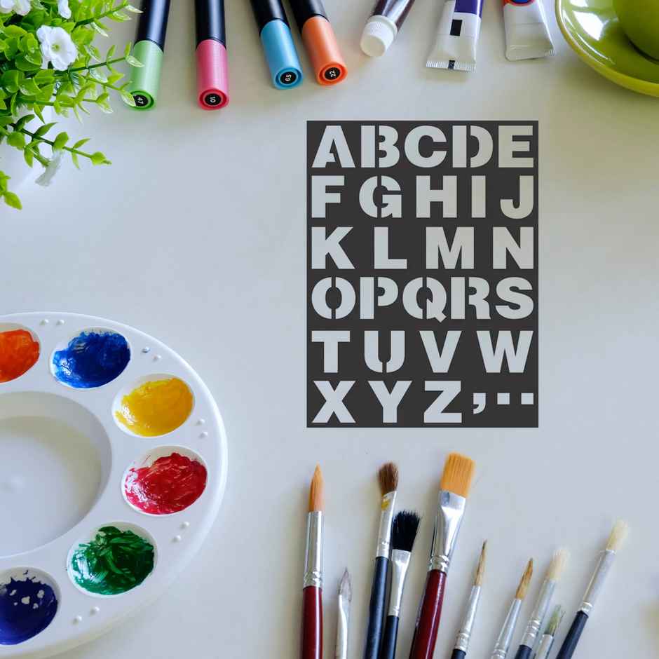Itsy Bitsy Stencil Alpha Upper Case 18.5 x 24.5 cm Little Birdie