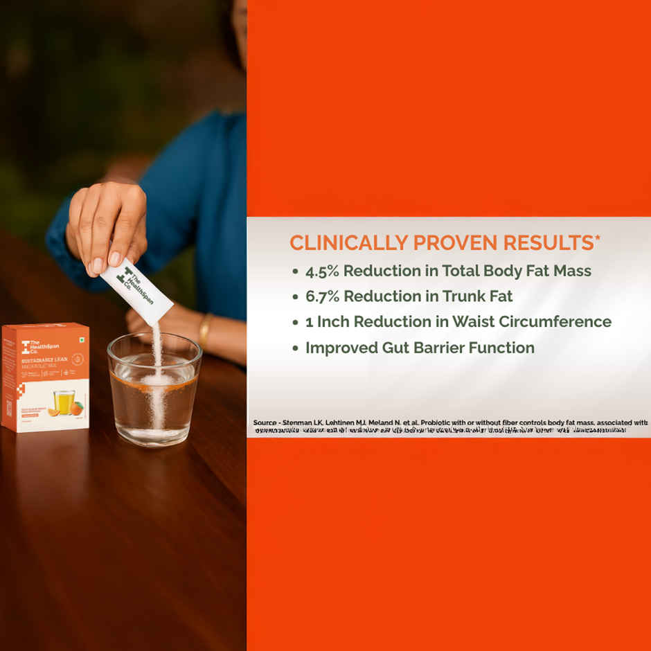 The Healthspan Co Metabolism Boost Drink For Weight Loss Orange