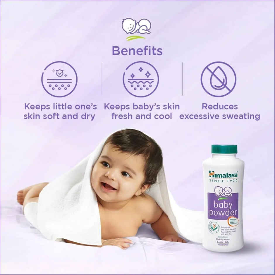 Himalaya Baby Powder Refreshes And Keeps Baby'S Skin Smooth And Dry