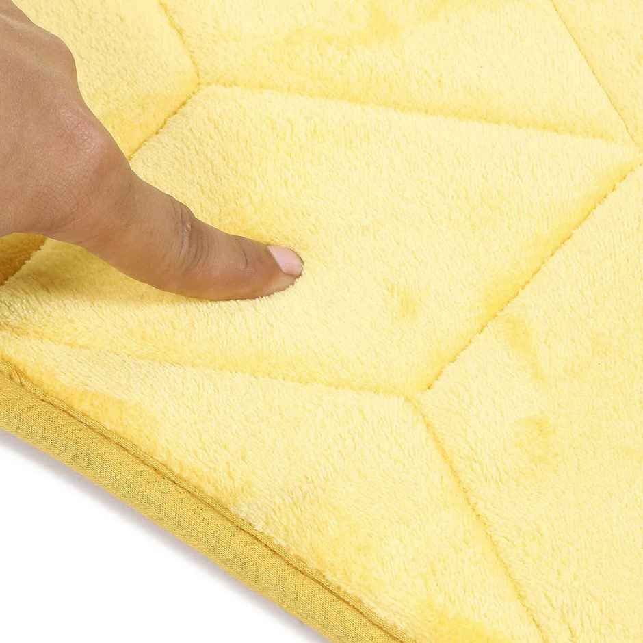 Status Memory Foam Anti-Skid Bath Mat | 38 x 58 cm | Yellow