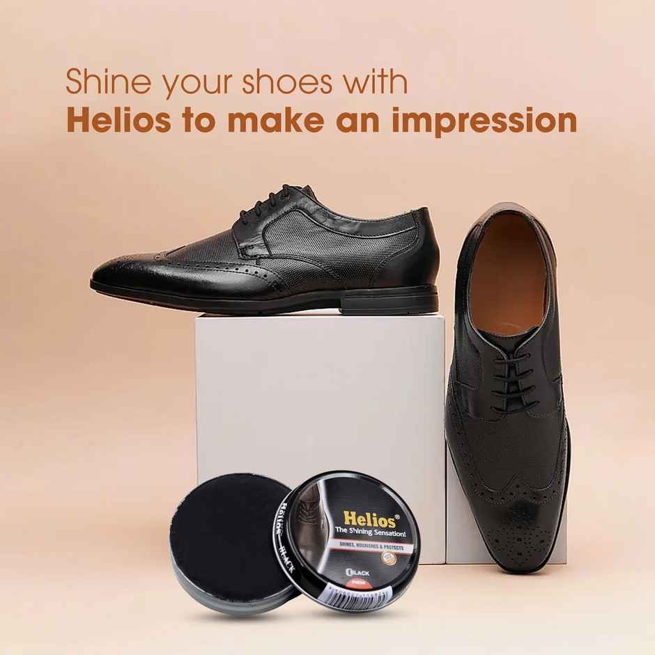 Helios Black Wax Shoe Polish