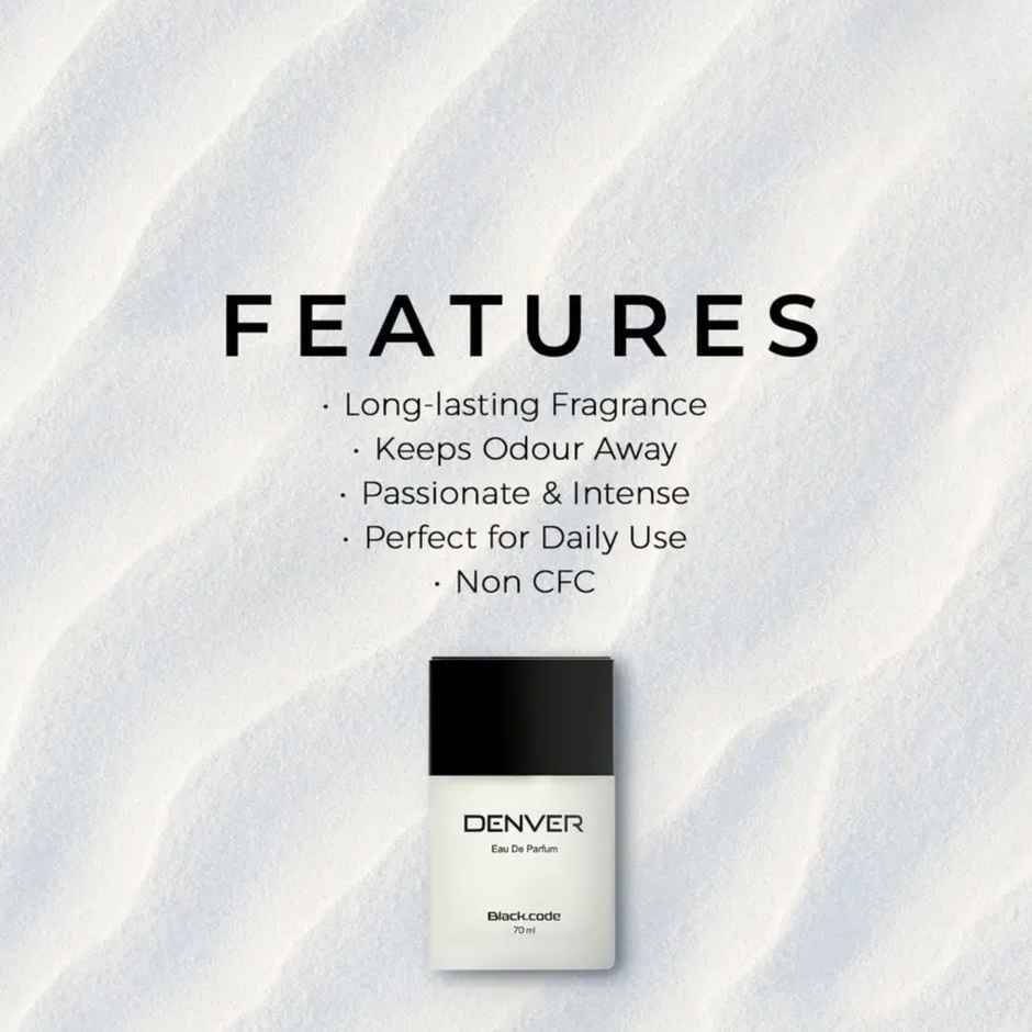 Denver Black Code Perfume | Premium & Long Lasting | Eau de Parfum For Men