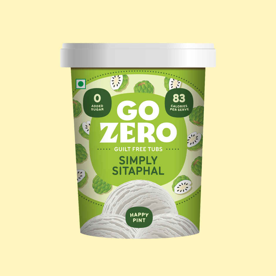 Go Zero Simply Sitaphal Guilt Free Ice Cream Tub
