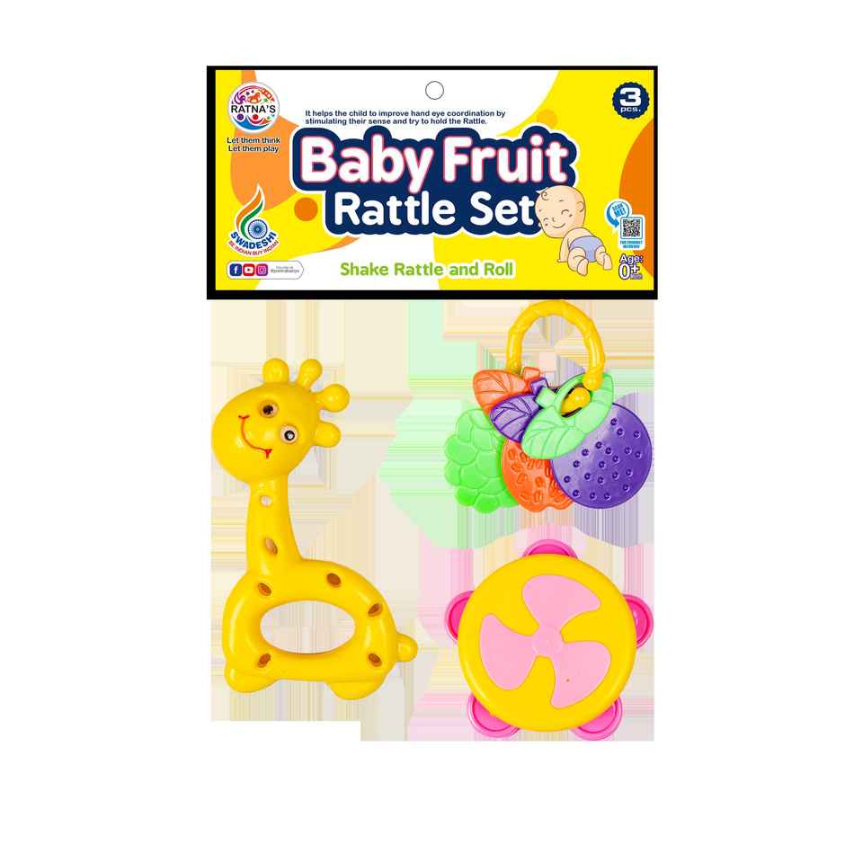 Ratna's Baby Fruit Rattle | 3 Pcs