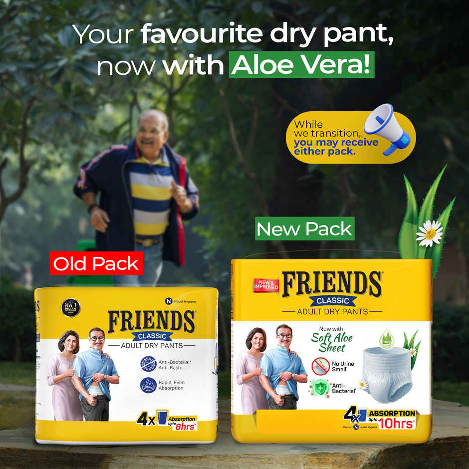 Friends Adult Diaper Pant  | M | 25-48 inch | Classic Type