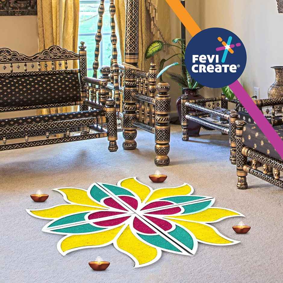 Fevicryl DIY Rangoli Kit | Birthday Return Gifts for Creative Kids & Families
