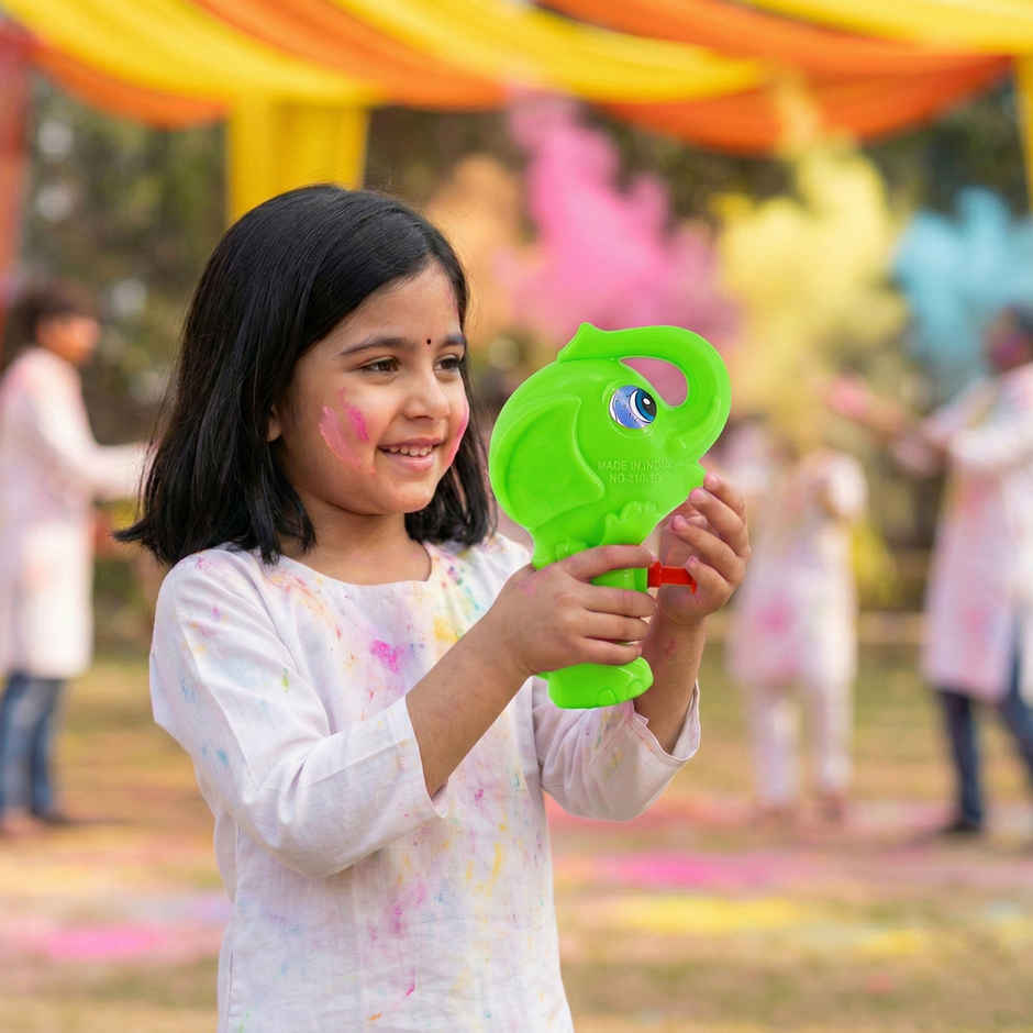 Water Toy Gun Pichkari for Holi | Green | Star