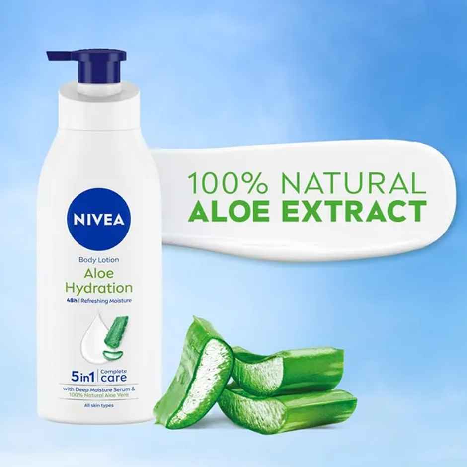 NIVEA Aloe Hydration Body Lotion|Refreshing Hydration|Non Sticky Feel|With Aloe Vera
