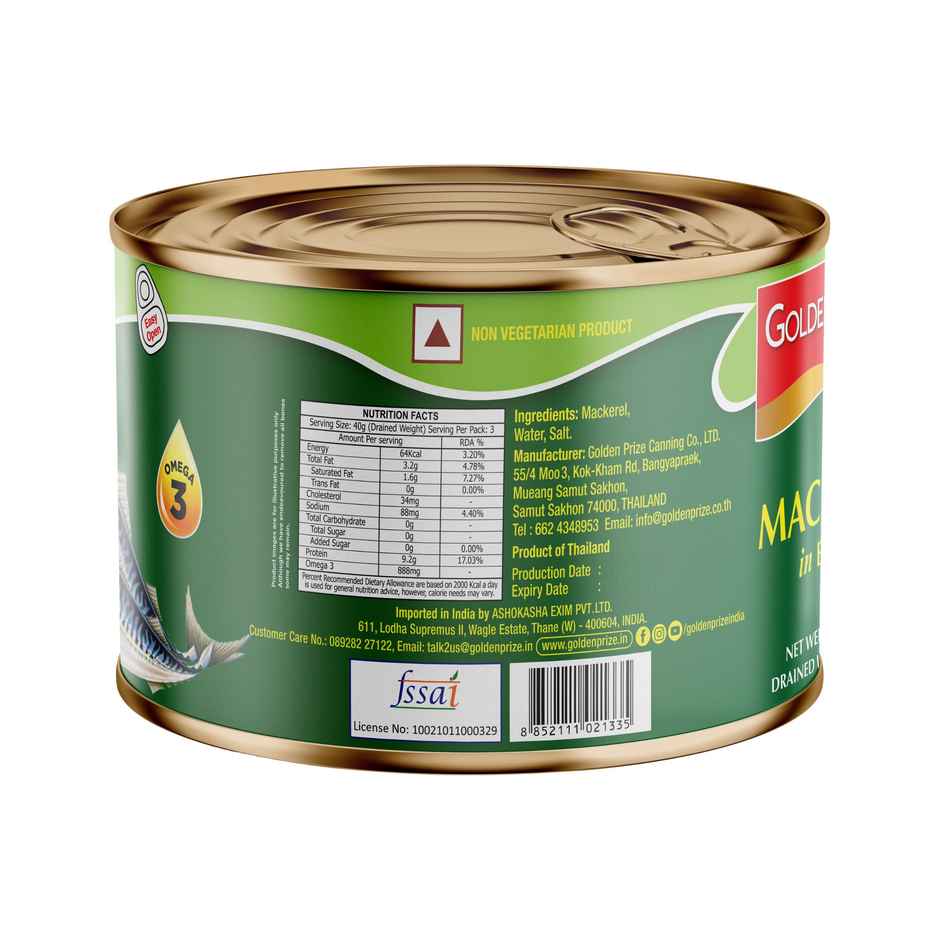 Golden Prize Mackerel In Brine