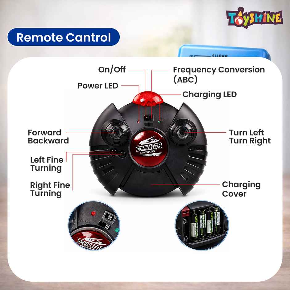 Toyshine Gravity Defying Rc Car Wall Climbing Remote Control Anti Ceiling Racing Toy - Assorted