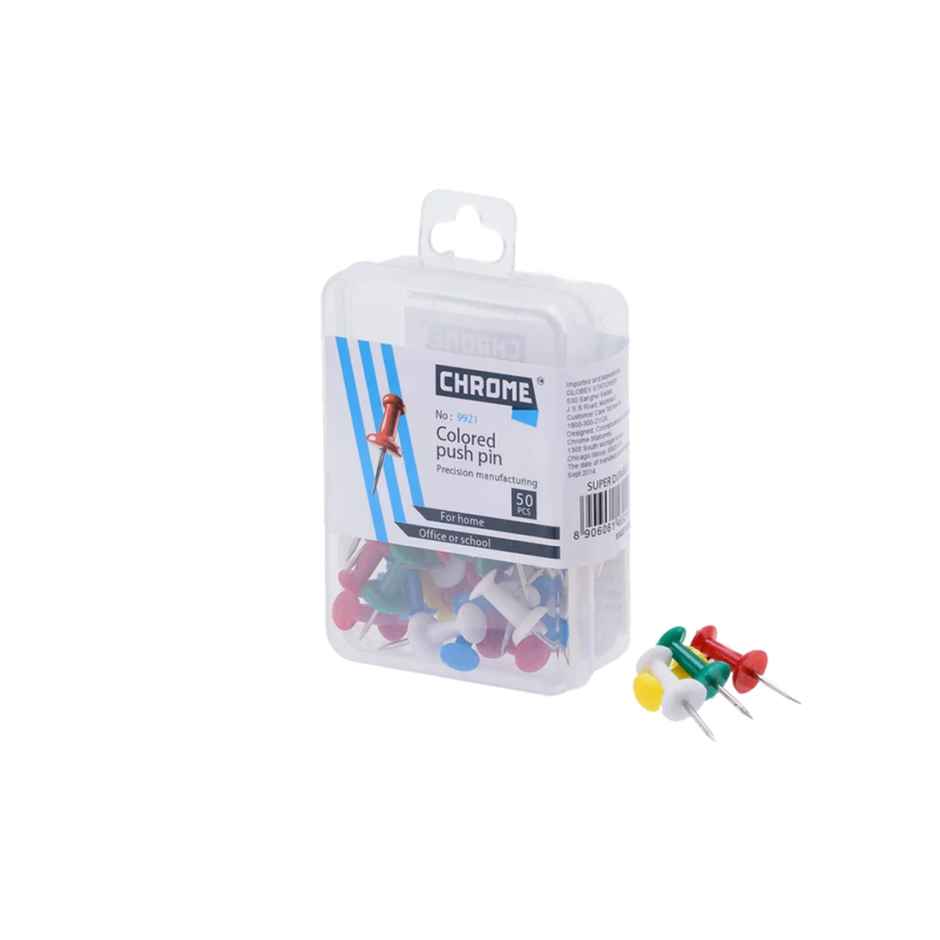 Chrome Color Push Pins