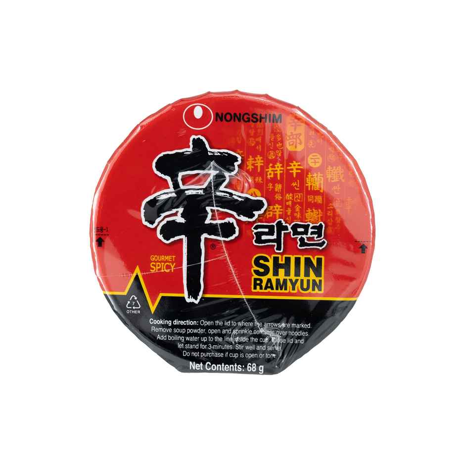 Nongshim Korean Shin Cup Noodle Soup Non Veg Combo